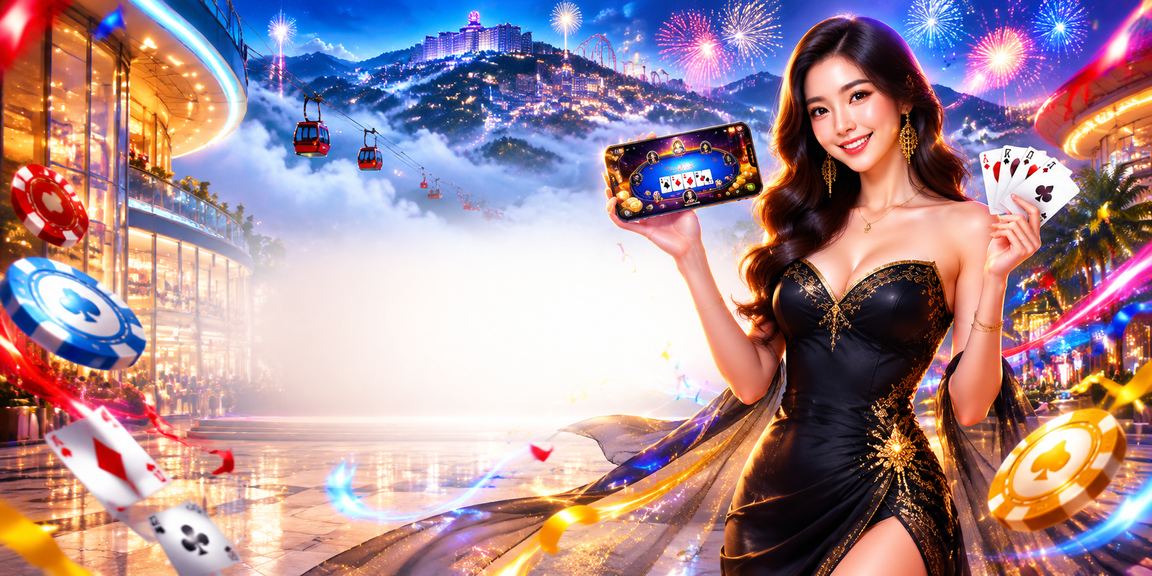 Suasana permainan Teen Patti kasino langsung bergaya Malaysia di Genting Highlands pada platform cla45